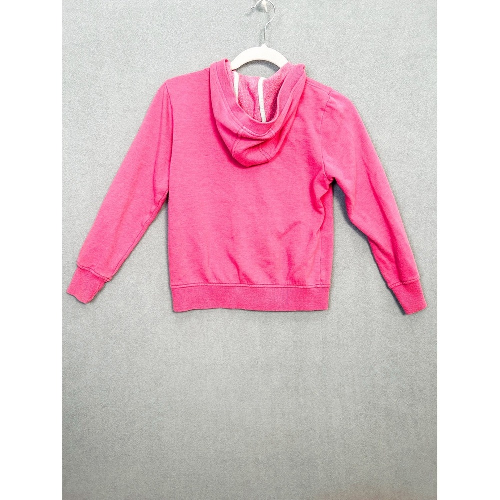 Roxy Girl Pink Floral Full Zip Hoodie Sweatshirt Kids Size 10/12 Large - Picture 8 of 9